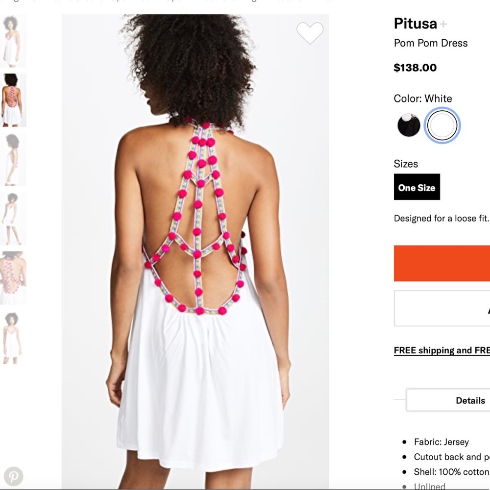 Pitusa Pom Pom Dress